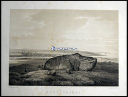 DÜPPEL (Dybbölbjerg), Ansicht Auf Sonderburg, Lithographie Mit Tonplatte Von Alexander Nay Nach Th. Brendstrup Bei Emil  - Litografía