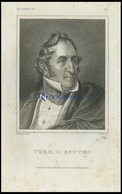 Thom. H. Benton, US-Senator, Stahlstich Von B.I. Um 1840 - Lithographien