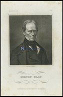 Henry Clay, US-amerikanischer Politiker, Stahlstich Von B.I. Um 1840 - Litografia