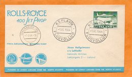 Iceland 1964 Air Mail Cover Mailed - Aéreo
