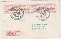 Greenland 1974  Registred Cover Scoresbysund To Belgium  Ca 20.8.1974 (39355) - Storia Postale