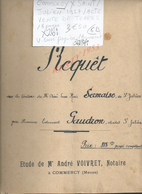 COMMERCY SAINT JULIEN 1927 ACTE VENTE DE TERRES SERMAISE À GAUDRON 8 PAGES : - Manuscrits