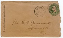 United States 1870's Scott U167 Postal Envelope Shelbyville To Louisville KY - ...-1900