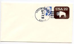 United States 1988 Scott U608 Postal Envelope Lilliwaup, Washington Postmark - 1981-00