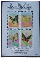 Burundi 1993 0CBn° Bloc 132 *** MNH Cote 25 € Vlinders Papillons Butterflies - Hojas Y Bloques