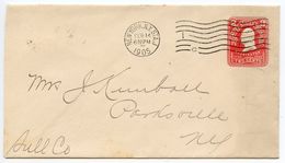 United States 1905 Scott U395 Postal Envelope NYC To Parksville NY - 1901-20