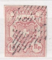 SUISSE 1852 RAYON III     15 Rp  GRANDS CHIFFRES - 1843-1852 Federal & Cantonal Stamps