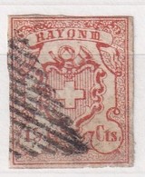 SUISSE 1852 RAYON III     15 CENTIMES - 1843-1852 Timbres Cantonaux Et  Fédéraux
