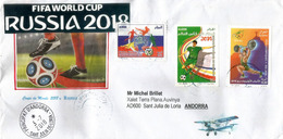 ALGERIE. Russia World Cup 2018, Lettre D'Algérie, Adressée Andorra, Avec Timbre à Date Arrivée - 2018 – Rusia