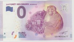 Billet Touristique 0 Euro Souvenir France 46 La Foret Des Singes - Rocamadour 2018-2 N°UEFM000677 - Privatentwürfe