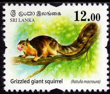 Sri Lanka - 2018 - Wild Animals - Grizzled Giant Squirrel - Mint Definitive Stamp - Sri Lanka (Ceylon) (1948-...)