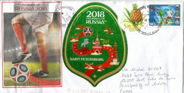 RUSSIE. Russia World Cup 2018, Lettre St Petersburg, , Adressée Andorra, Avec Timbre à Date Arrivée - 2018 – Russia