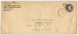 United States 1919 Scott U436 Postal Envelope Clifton Forge, Virginia To Kentucky - 1901-20