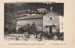 Var : Plan D'AUPS ST.-BAUME : Colonie De Vacances Bethleem Sainte-marie - Aups