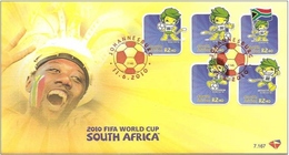 South Africa RSA 2010 First Day Cover FDC FIFA World Cup Football Game Soccer Sports Stamps SG 1781-1785 Rare - 2010 – South Africa