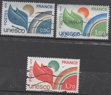 FRANCE  UNESCO  N°50/51/57--OBL VOIR SCAN - Afgestempeld