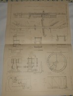 Plan D'un Pont Tournant Sur L'Avon, à Bristol En Angleterre. 1909 - Public Works