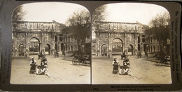 Italy, Rome, Colosseum, Arch Of Constantine, H.C.White - Stereoscopi