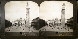 Italy, Venice, Piazza St. Marco, Campanile, H.C.White - Stereoscopi