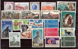 Monaco 1971 Année Complète Postes 847 à 866  Neuf ** TB  MnH  Sin Charnela Cote 50 - Komplette Jahrgänge