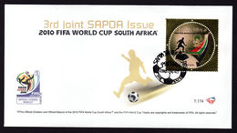 South Africa RSA 2010 First Day Cover FDC FIFA World Cup Football Game Soccer Sports Round Shape 3rd Joint Issue Stamps - 2010 – South Africa