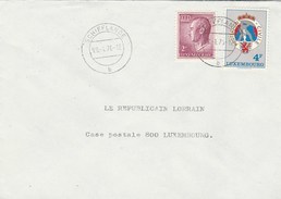 1976 Walferdance LUXEMBOURG COVER Stamps CIVIL PROTECTION HERALDIC LION - Covers & Documents