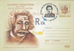 D7586- INTERNATIONAL YEAR OF ALBERT EINSTEIN, COVER STATIONERY, 2005, ROMANIA - Albert Einstein