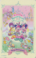 Télécarte NEUVE Japon - DISNEY - DISNEYLAND - EASTER WONDERLAND - Japan MINT Free Phonecard - Disney