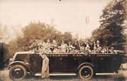 65-LOURDES- CARTE -PHOTO- BUS EXCELSIOR - TRANSPORT - Lourdes