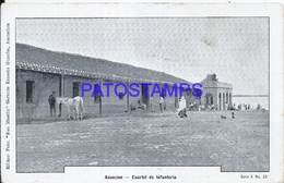 95595 PARAGUAY ASUNCION CUARTEL BARRACKS DE INFANTERIA POSTAL POSTCARD - Paraguay