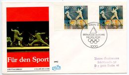 Germany 1992 Scott B724 FDC Olympic Sport - Women's Fencing - 1991-2000