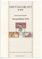 Germany, West 1978 Scott 1270-1272 Ersttagsblatt FDC Europa, Old City Halls - 1974-1980