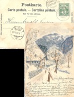 Gsteigwiler - Am Gsteigwilerweg  (selbst Gemalt)        1903 - Gsteig Bei Gstaad