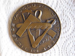 Médaille Chambre Des Métiers De Vaucluse , 30e Anniversaire 1937 1967 - Professionals / Firms