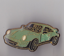 PIN'S   THEME VOITURE  PORSCHE 911  VERTE - Porsche