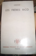 SIMENON Georges , Les Frères Rico , Presses De La Cité ( 1952 ) - Belgische Schrijvers