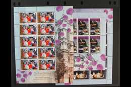 2011 Royal Wedding Set, SG 1109/11, Sheetlets Of 10 Stamps, NHM (3 Sheetlets) For More Images, Please Visit Http://www.s - Ascensione