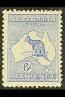 1913-14 6d Ultramarine Kangaroo, SG 9, Never Hinged Mint. For More Images, Please Visit Http://www.sandafayre.com/itemde - Other & Unclassified