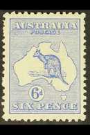 1913-14 6d Ultramarine Kangaroo, SG 9, Fine Mint. For More Images, Please Visit Http://www.sandafayre.com/itemdetails.as - Andere & Zonder Classificatie