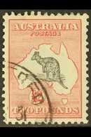 1929-30 £2 Black And Rose Kangaroo, SG 114, Fine Used. For More Images, Please Visit Http://www.sandafayre.com/itemdetai - Other & Unclassified