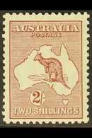 1929-30 2s Maroon Kangaroo, SG 110, Never Hinged Mint. For More Images, Please Visit Http://www.sandafayre.com/itemdetai - Autres & Non Classés