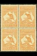 1931-36 6d Chestnut Kangaroo, SG 132, Never Hinged Mint BLOCK OF FOUR. (4 Stamps) For More Images, Please Visit Http://w - Other & Unclassified