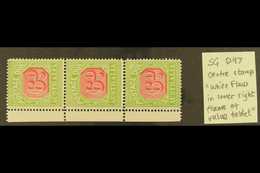 POSTAGE DUES 1922-30 6d Carmine And Yellow-green, SG D97, A Very Fine Left Marginal VERTICAL STRIP OF THREE, The Middle  - Altri & Non Classificati