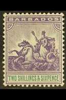 1892-1903 2s6d Violet & Green, SG 115, Fine Mint For More Images, Please Visit Http://www.sandafayre.com/itemdetails.asp - Barbados (...-1966)