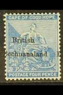 1885-7 4d Dull Blue, Wmk Crown CC, "British Bechuanaland" Ovpt Shifted Left, "B" Appears At Right Of Stamp, SG 3, Mint F - Altri & Non Classificati