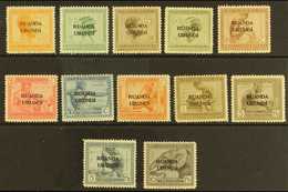 RUANDA-URUNDI 1924 Natives Overprints Complete Set, COB 50/61, Fine Never Hinged Mint, Fresh. (12 Stamps) For More Image - Other & Unclassified