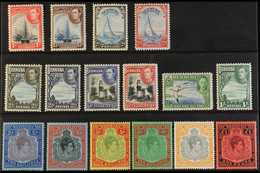 1938-52 Definitive "Basic" Set Of All Values, SG 110/21b, 2s6d To £1 Are All Perf 14. Never Hinged Mint (16 Stamps) For  - Bermudes