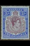 1938-53 2s Deep Reddish Purple & Ultramarine/grey Blue, SG 116a, Never Hinged Mint For More Images, Please Visit Http:// - Bermuda