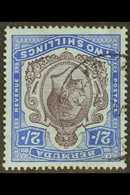 KGV RARE WATERMARK ERROR 1918-22 (wmk Mult Crown CA) KGV 2s Purple And Blue/blue With WATERMARK REVERSED, SG 51bx, Very  - Bermudes