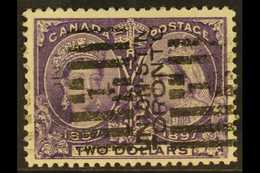 1897 $2 Deep Violet, SG 137, Good Used With Toronto Roller Cancel For More Images, Please Visit Http://www.sandafayre.co - Other & Unclassified